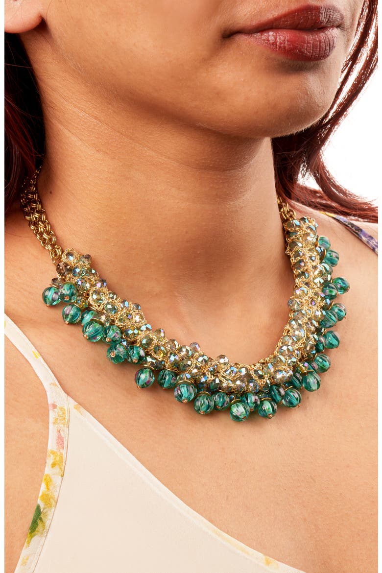 Emil Necklace, Alternate, color, TEAL