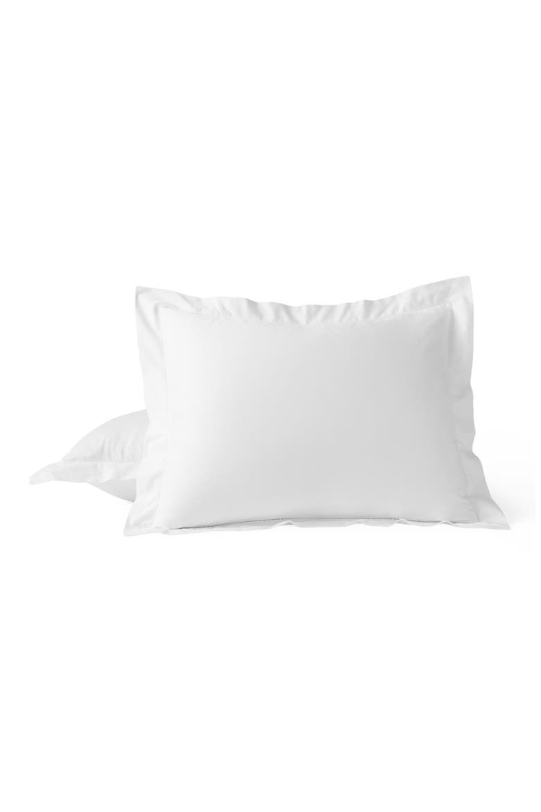 Heirloom Organic Cotton Sateen Sham, Main, color, ALPINE WHITE