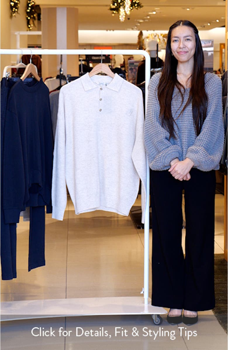 Gauge Long Sleeve Wool Polo, sales video thumbnail