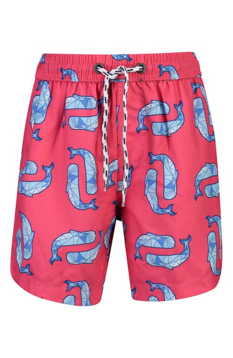 Geo Whales Swim Trunks (Toddler & Little Boy)