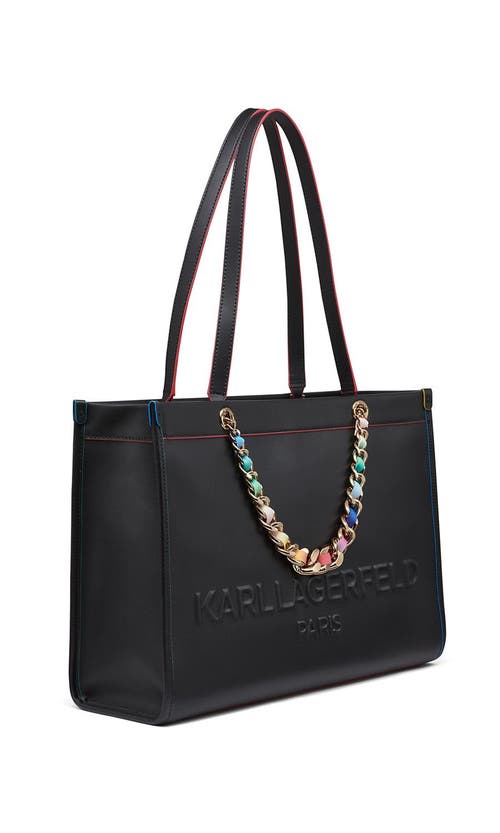 Karl Lagerfeld Paris Savoie Tote In Black Multi Combo