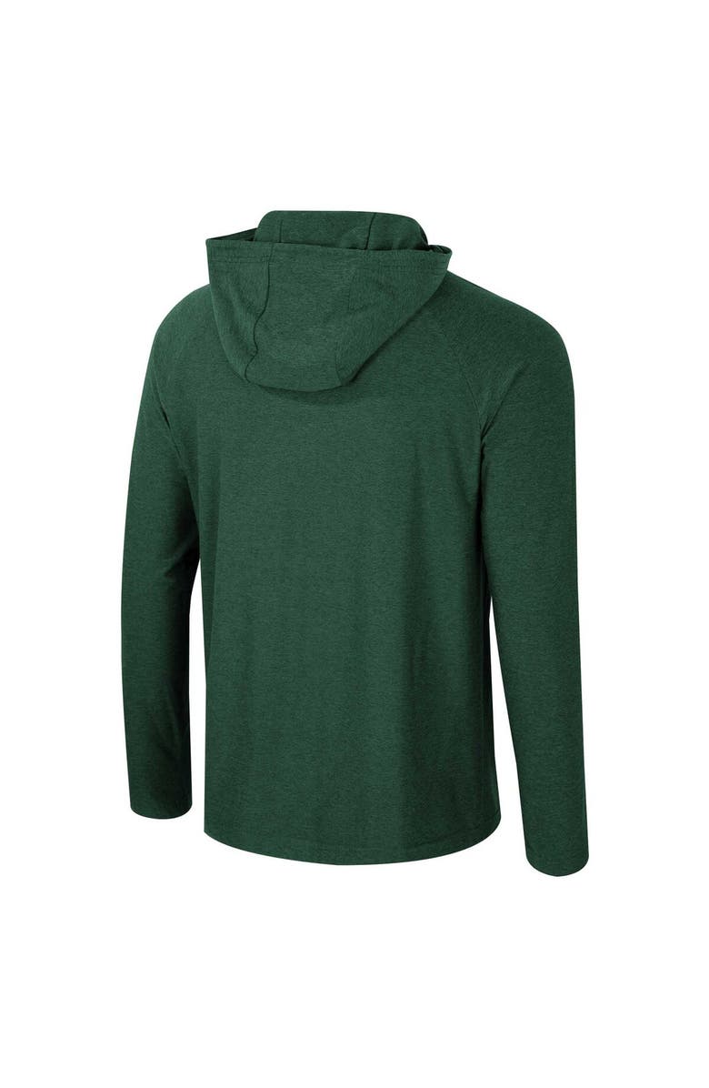 COLOSSEUM Men's Colosseum Green Michigan State Spartans Cloud Jersey Raglan Long Sleeve Hoodie T-Shirt, Alternate, color, 