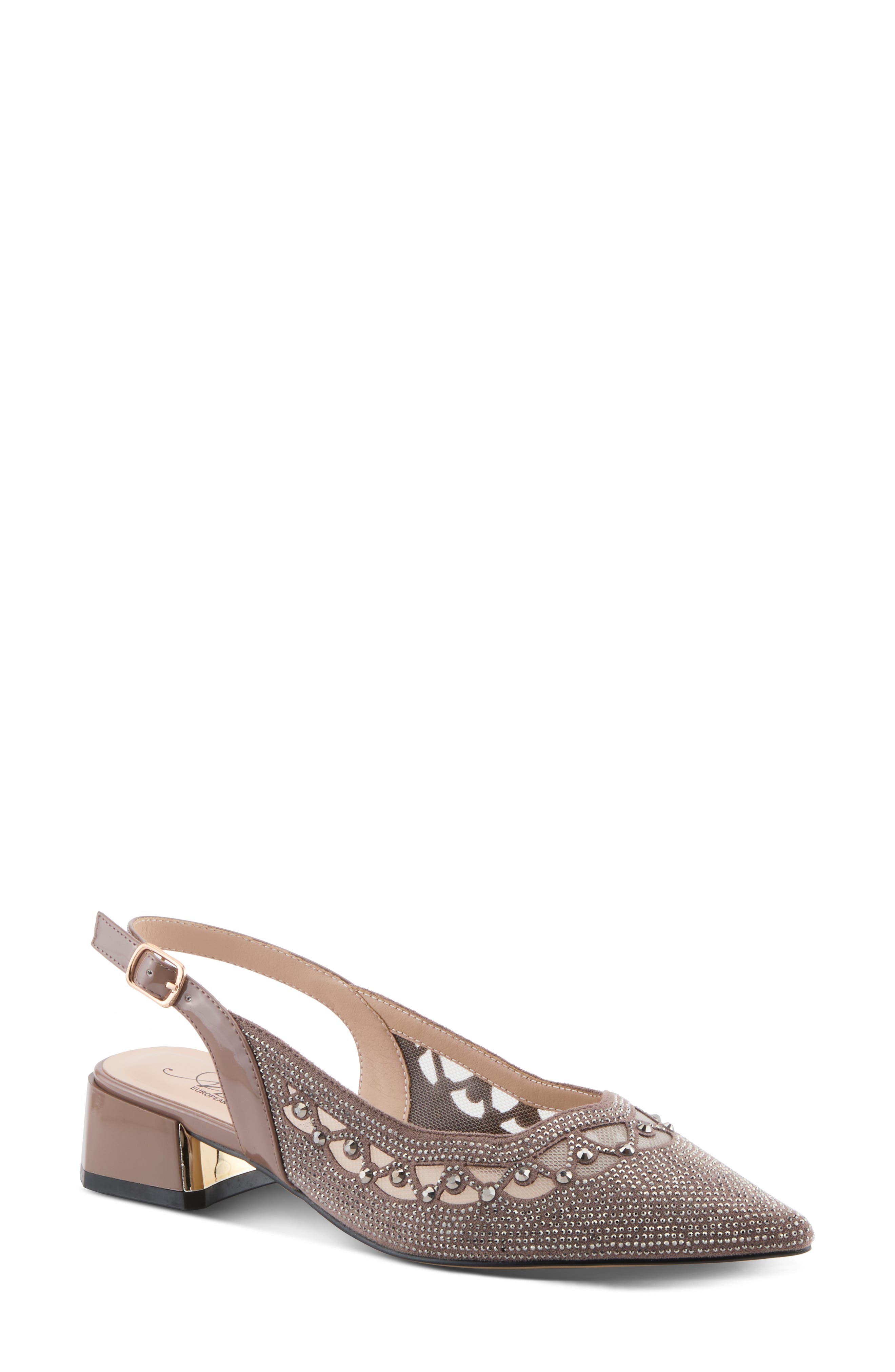 AZURA BY SPRING STEP Pretigurl Pointed Toe Slingback Flat, Main, color, 