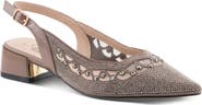AZURA BY SPRING STEP Pretigurl Pointed Toe Slingback Flat