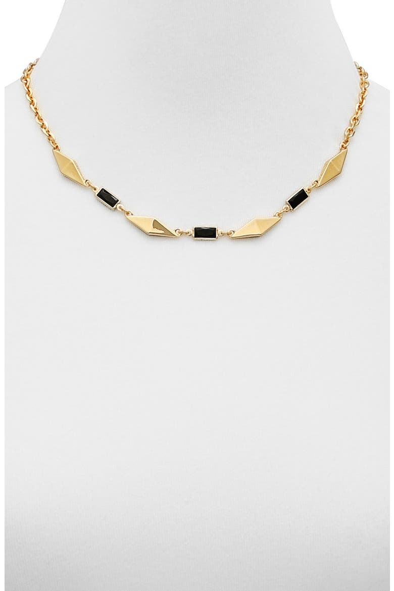 Frontal Link Necklace, Alternate, color, GOLD