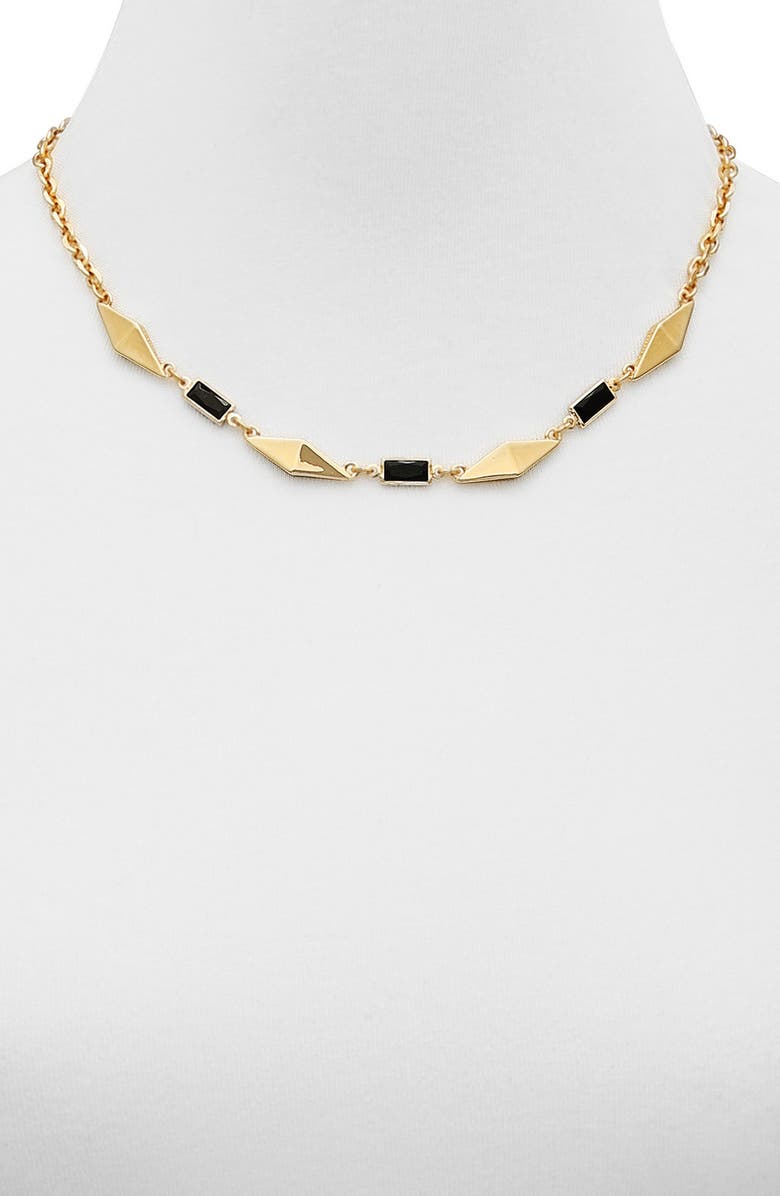 Vince Camuto Frontal Link Necklace, Alternate, color, Gold