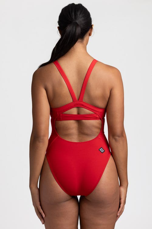 Jolyn Athletic One Piece Swimsuit In Red