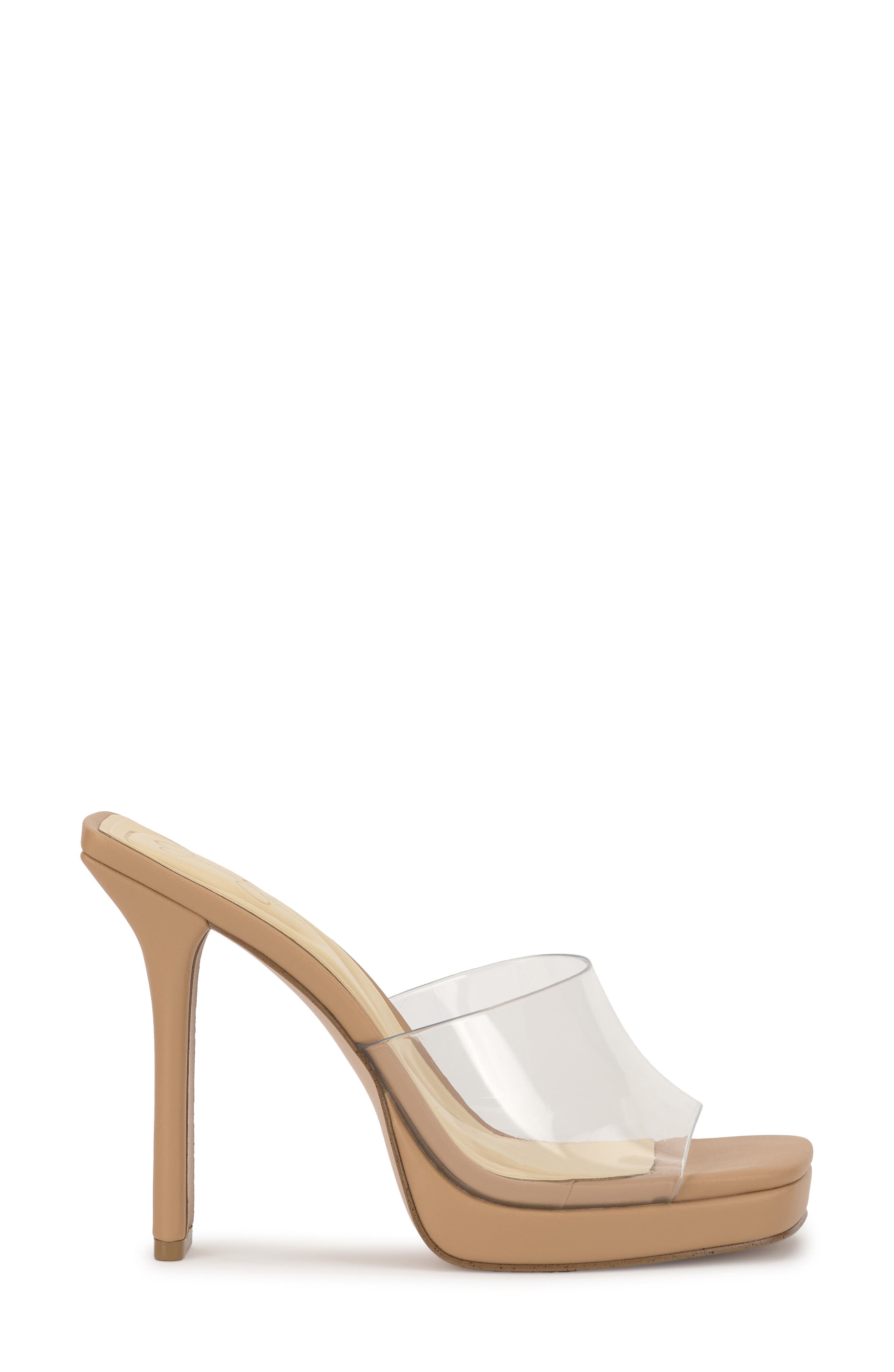 Jessica Simpson Azelica Platform Slide Sandal, Alternate, color, Clear