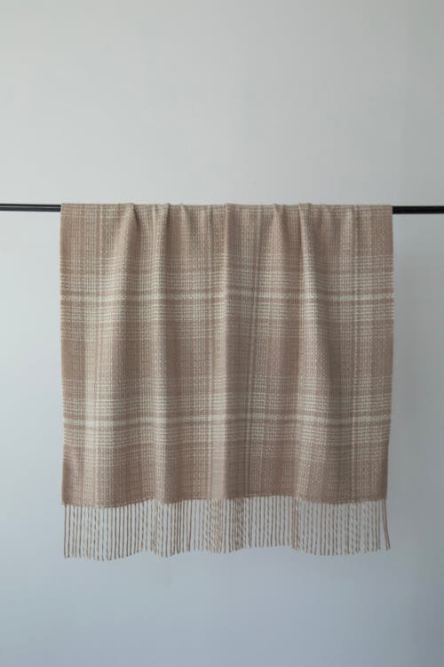 Sskein Rustic Plaid Throw In Brown
