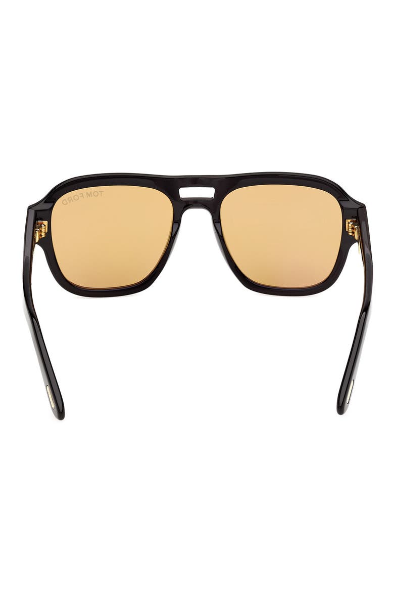 Mason 54mm Navigator Sunglasses, Alternate, color, BLACK ROSE GOLD/ VICUNA