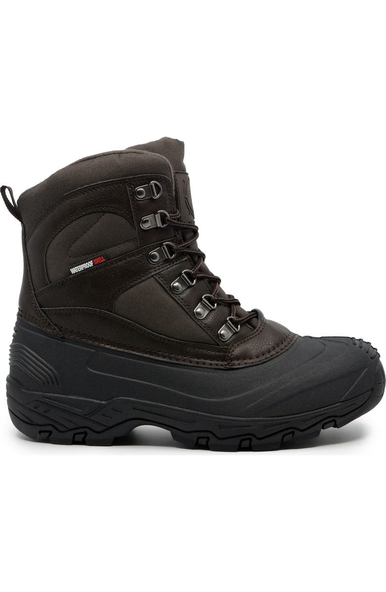 POLAR RANGE Arno Waterproof Snow Boot, Alternate, color, Brown