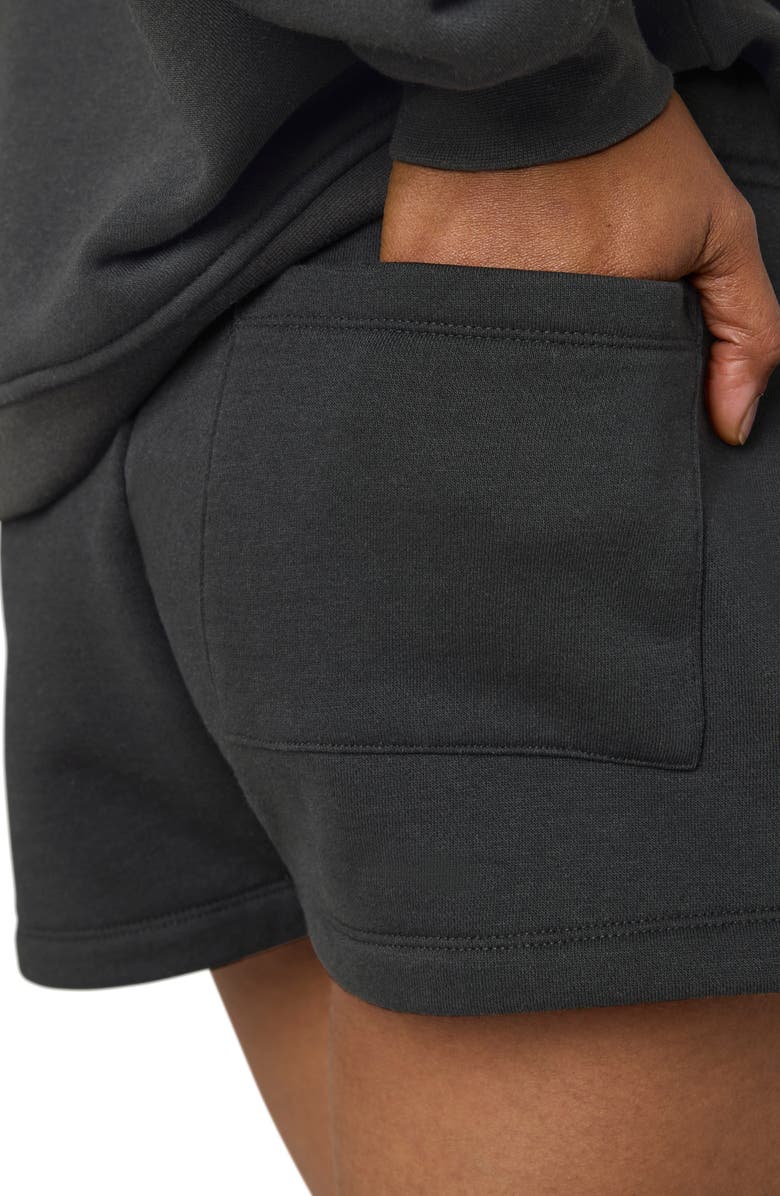 Florence by Mills Cozy Crush Sweat Shorts, Alternate, color, Black