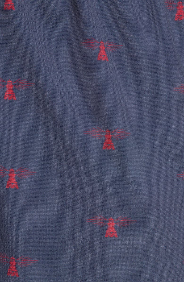 Barbour Coastal Print Swim Trunks, Alternate, color, 