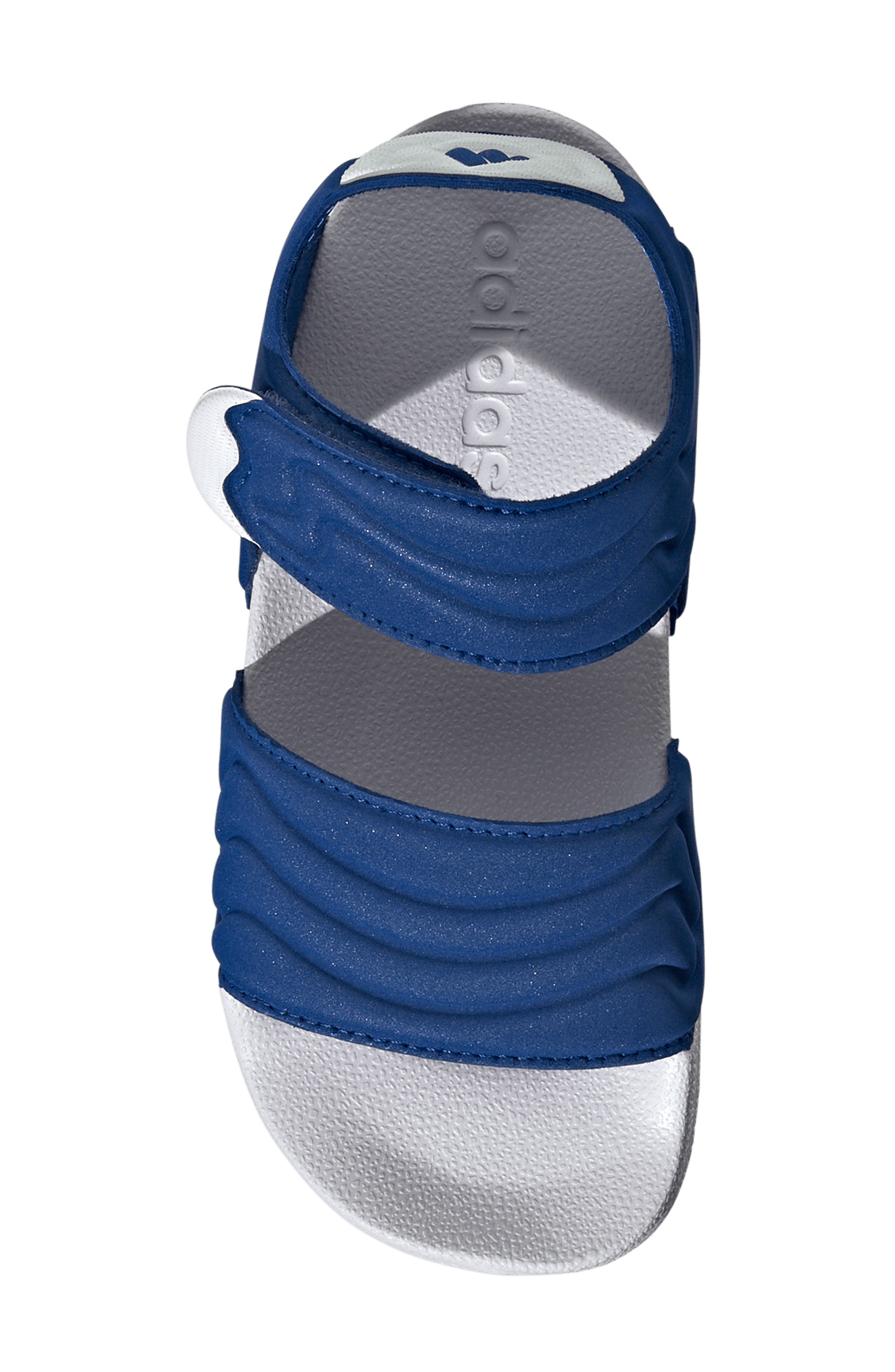 adidas Kids' Adilette Sandal, Alternate, color, Royal Blue/ White