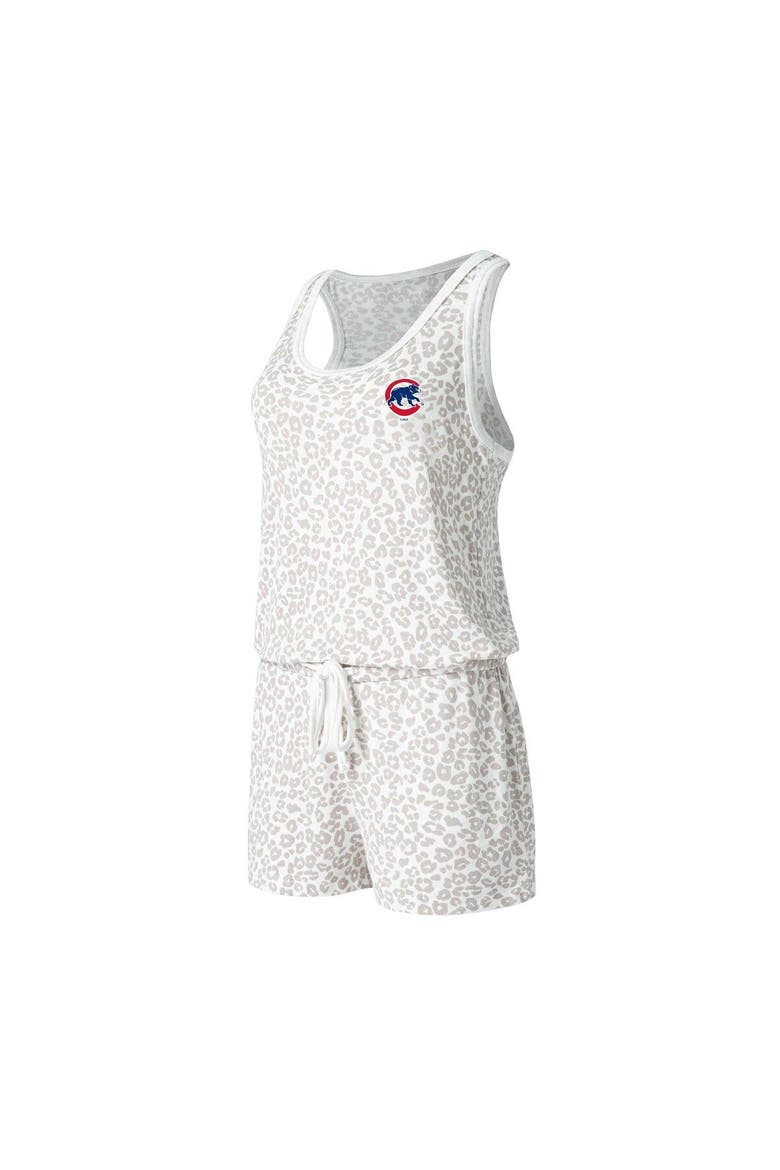 Women's Concepts Sport Cream Chicago Cubs Montana Hacci Knit Romper, Main, color, Cream
