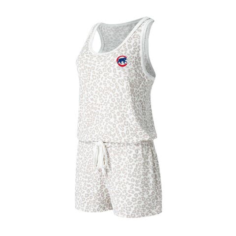 Women's Concepts Sport Cream Chicago Cubs Montana Hacci Knit Romper