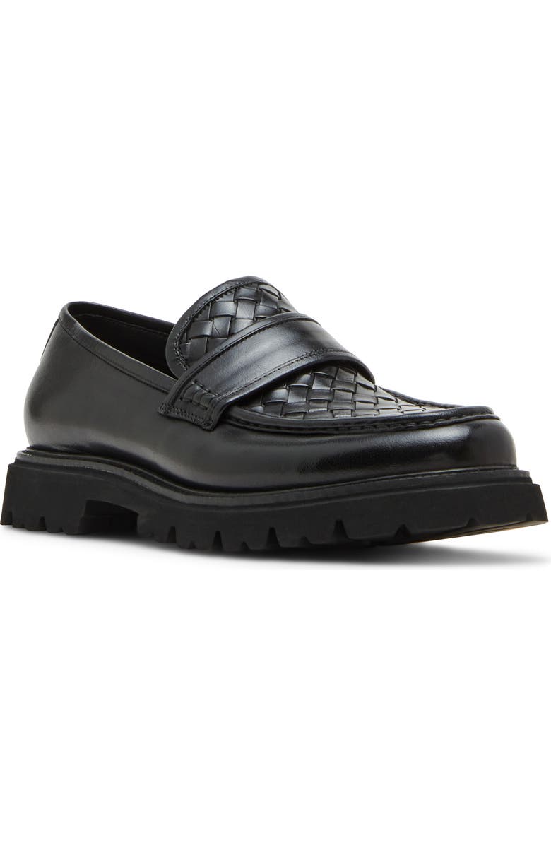 Steve Madden Strandd Lug Sole Loafer, Main, color, Black