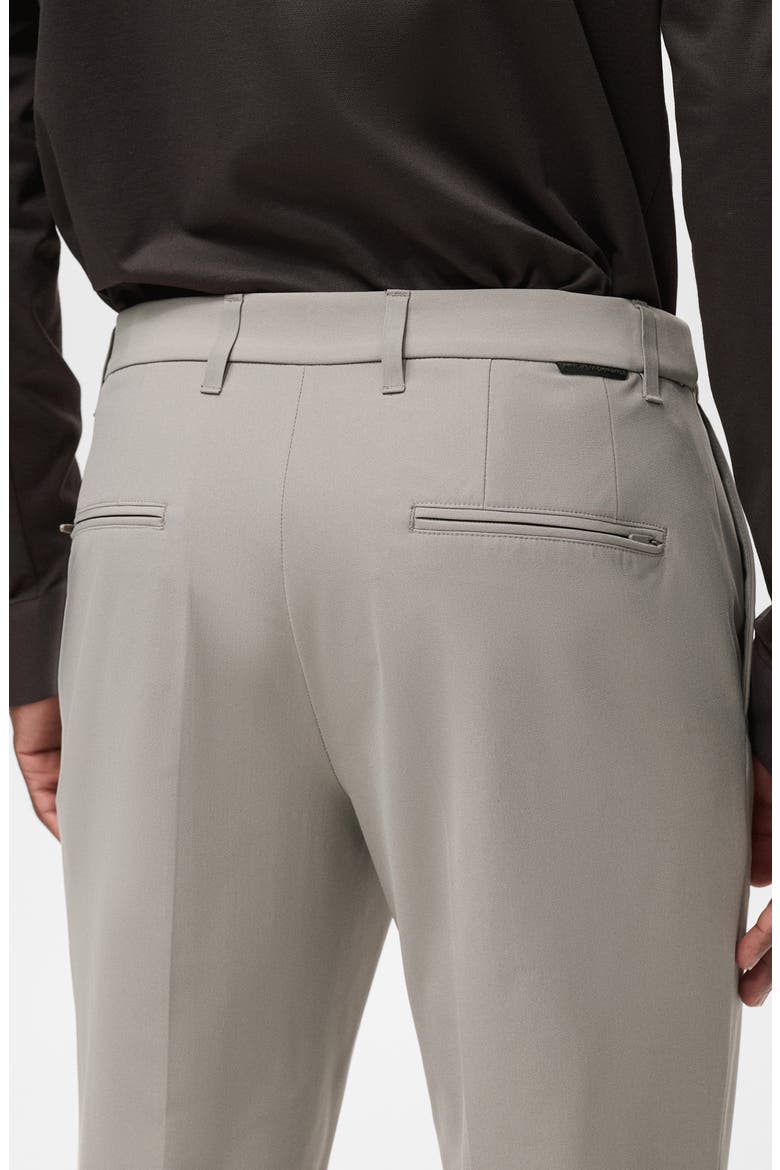 Slim Fit Thermolite® Flat Front Pants, Alternate, color, LIGHT/ PASTEL GREY
