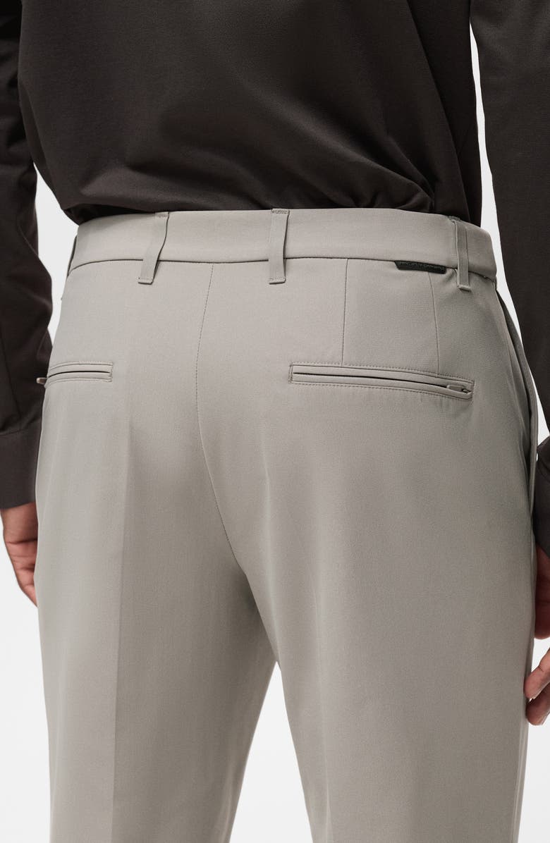 MANGO Slim Fit Thermolite<sup>®</sup> Flat Front Pants, Alternate, color, Light/ Pastel Grey