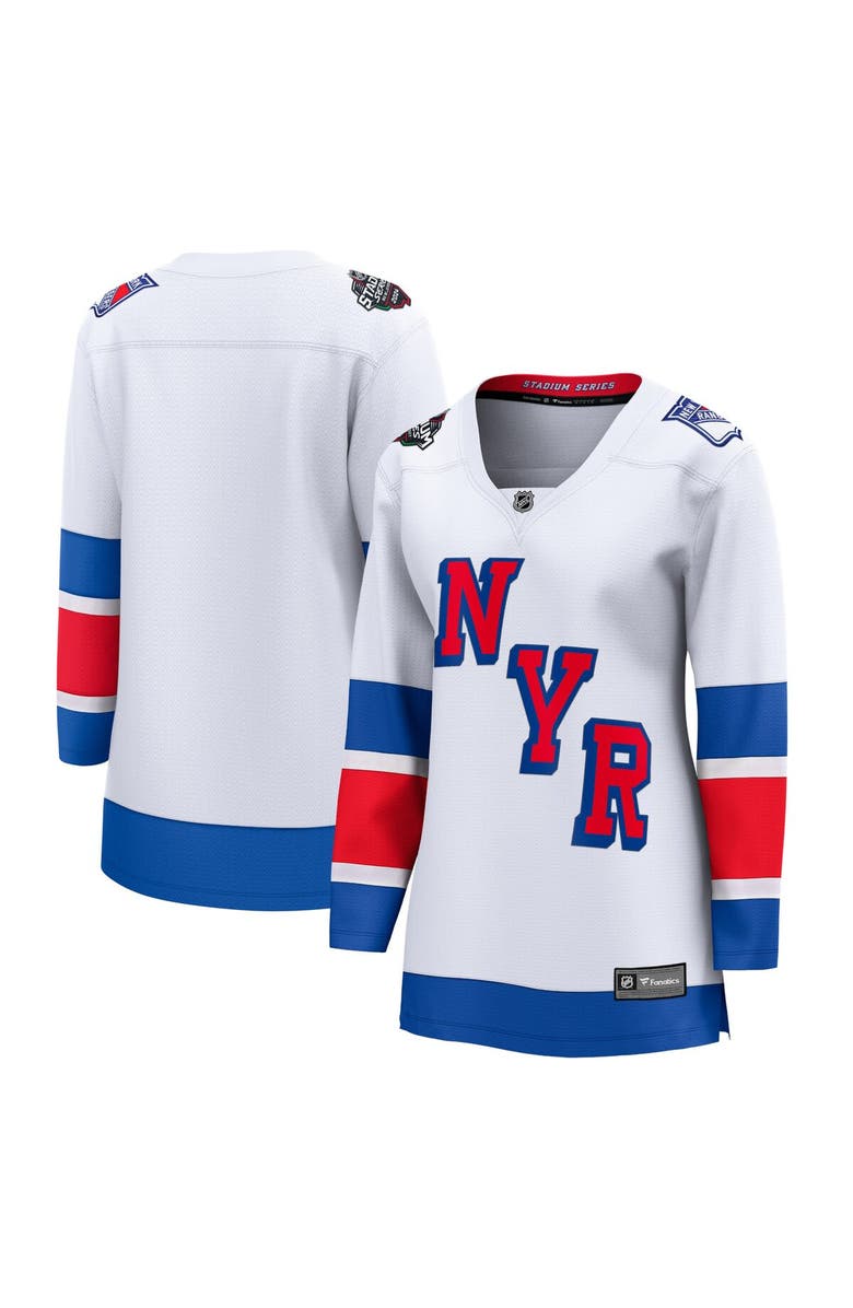 FANATICS Women's Fanatics Branded  White New York Rangers 2024 NHL Stadium Series Breakaway Jersey, Main, color, 