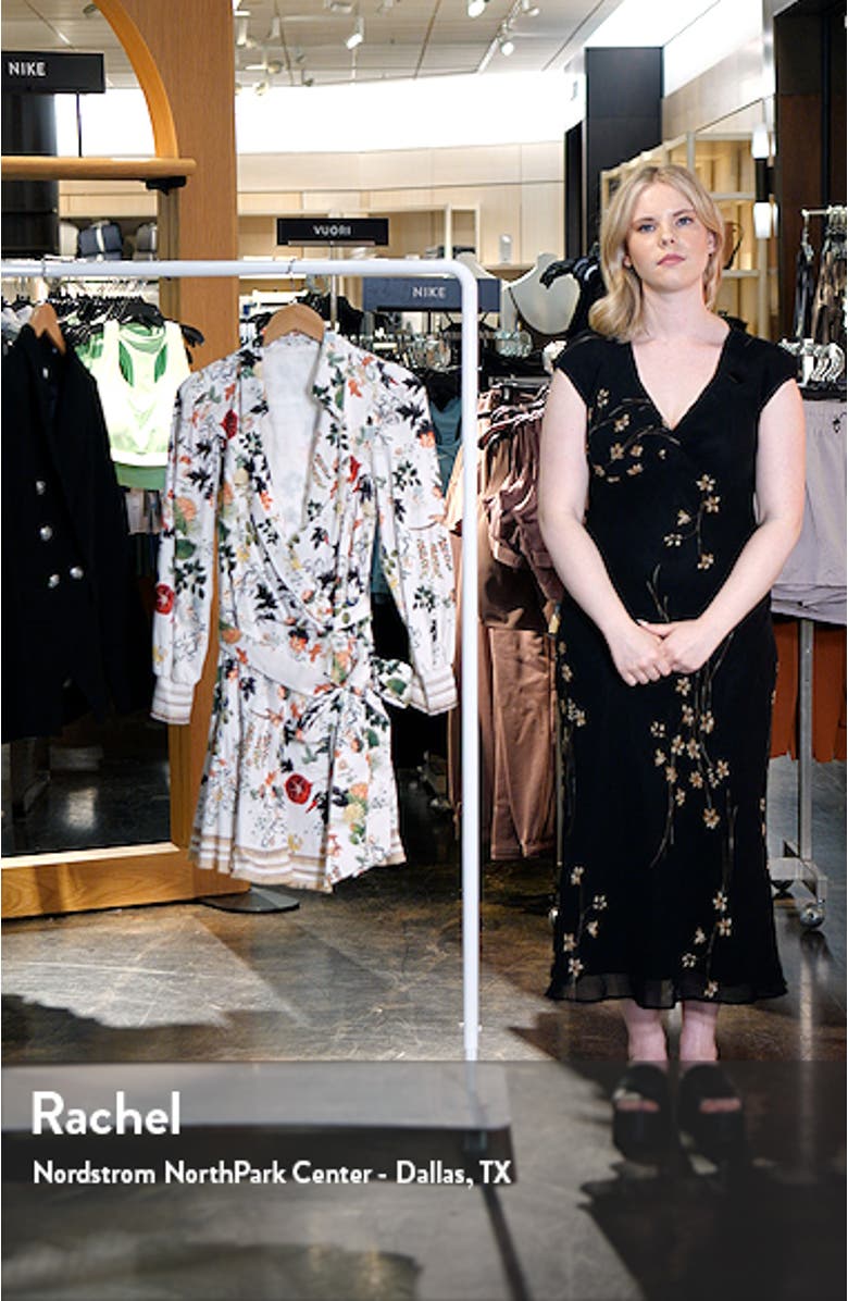 Alisa Floral Wrap Shirtdress, sales video thumbnail