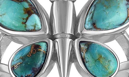 Fzn Composite Turquoise Ring In White
