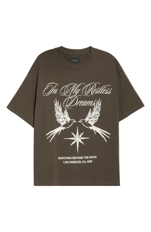 Pacsun Restless Graphic T-shirt In Green