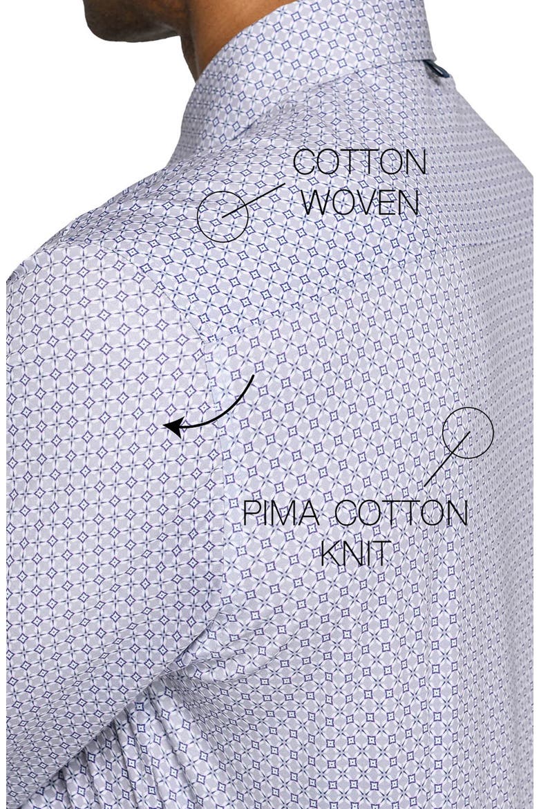 Geo Reworked Button Up Shirt, Alternate, color, GREY