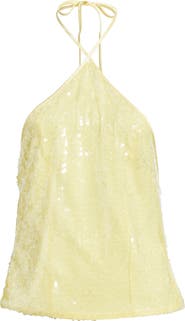 Princess Polly Sun Salutations Sequin Halter Top