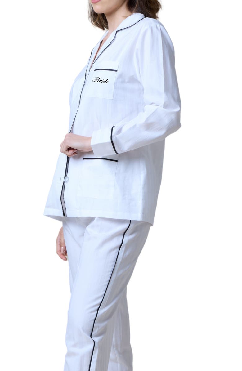 KIP Bride Cotton Long Pajama Set, Alternate, color,