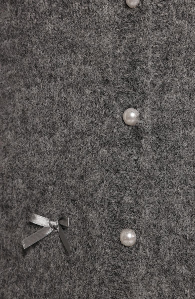 Petal & Pup Mellie Bow Cardigan, Alternate, color, Grey