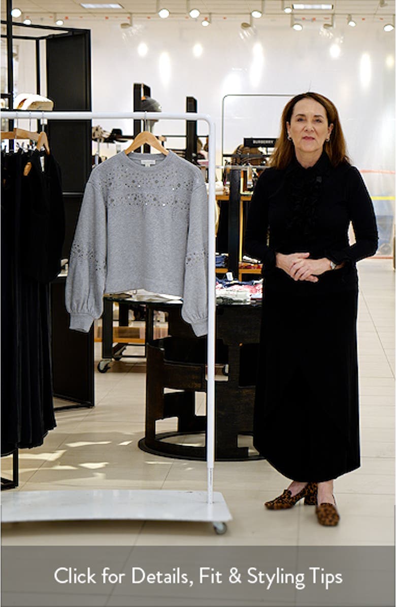 Sequin Embroidered Sweatshirt, sales video thumbnail