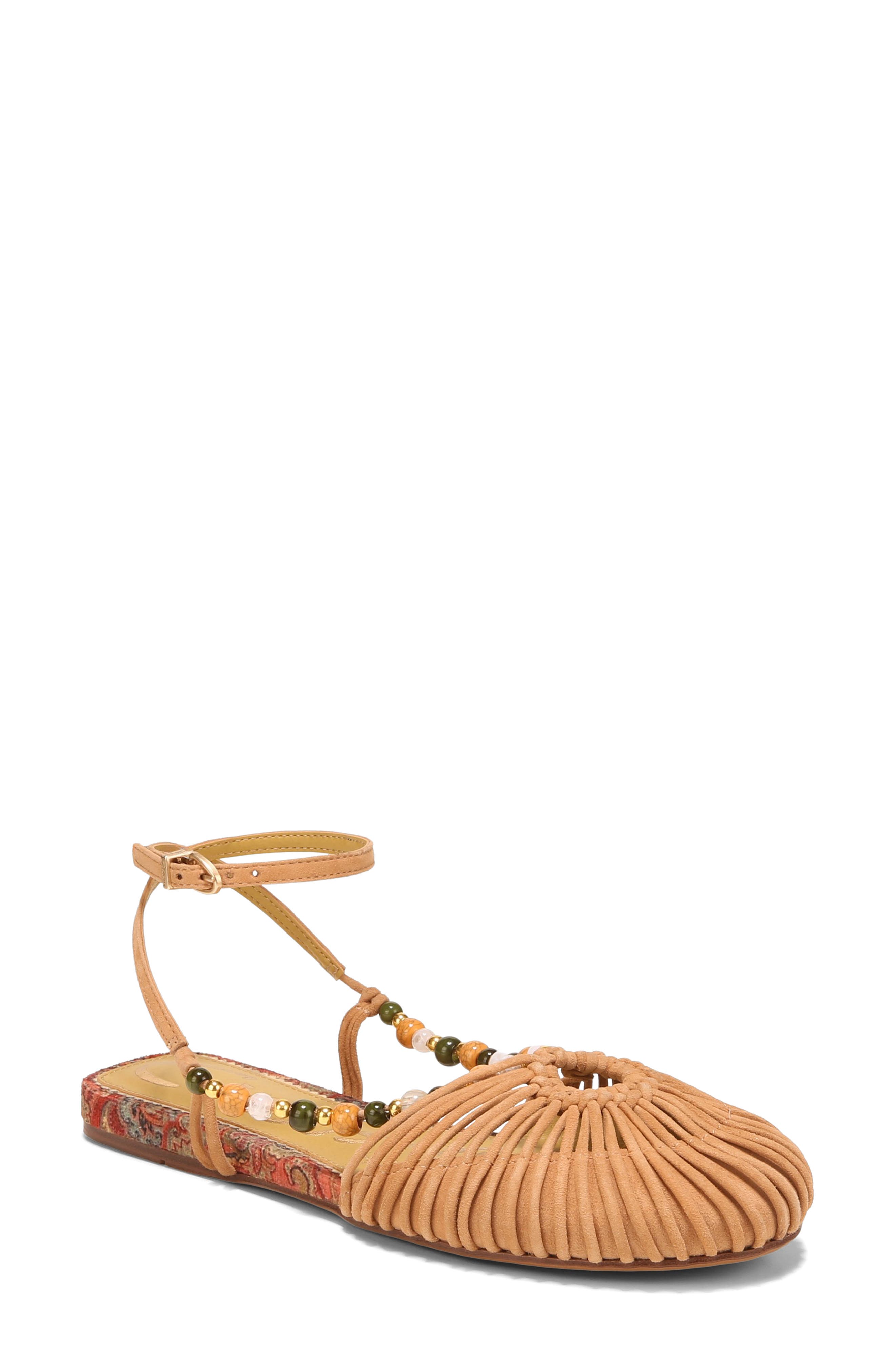 Circus NY by Sam Edelman Kassie Ankle Strap Flat, Main, color, 
