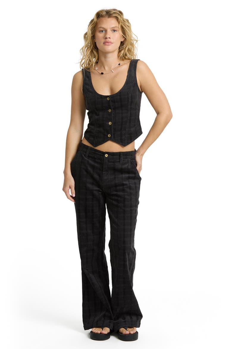 Holidazed Jacquard Corduroy Vest, Alternate, color, BLACK SANDS