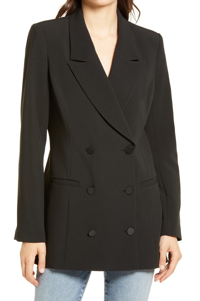 Vent Back Exec Blazer, Main, color, BLACK