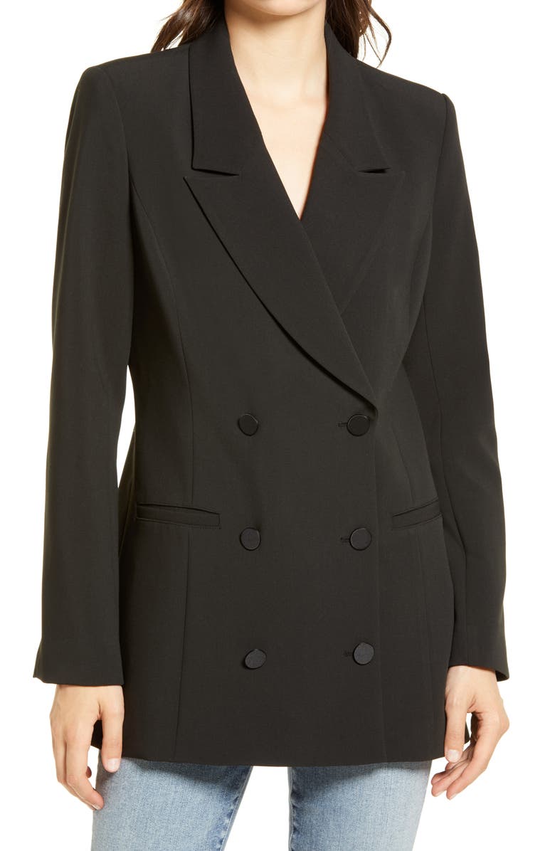 Good American Vent Back Exec Blazer, Main, color,