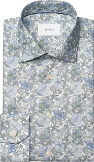 Eton Slim Fit Floral Dress Shirt