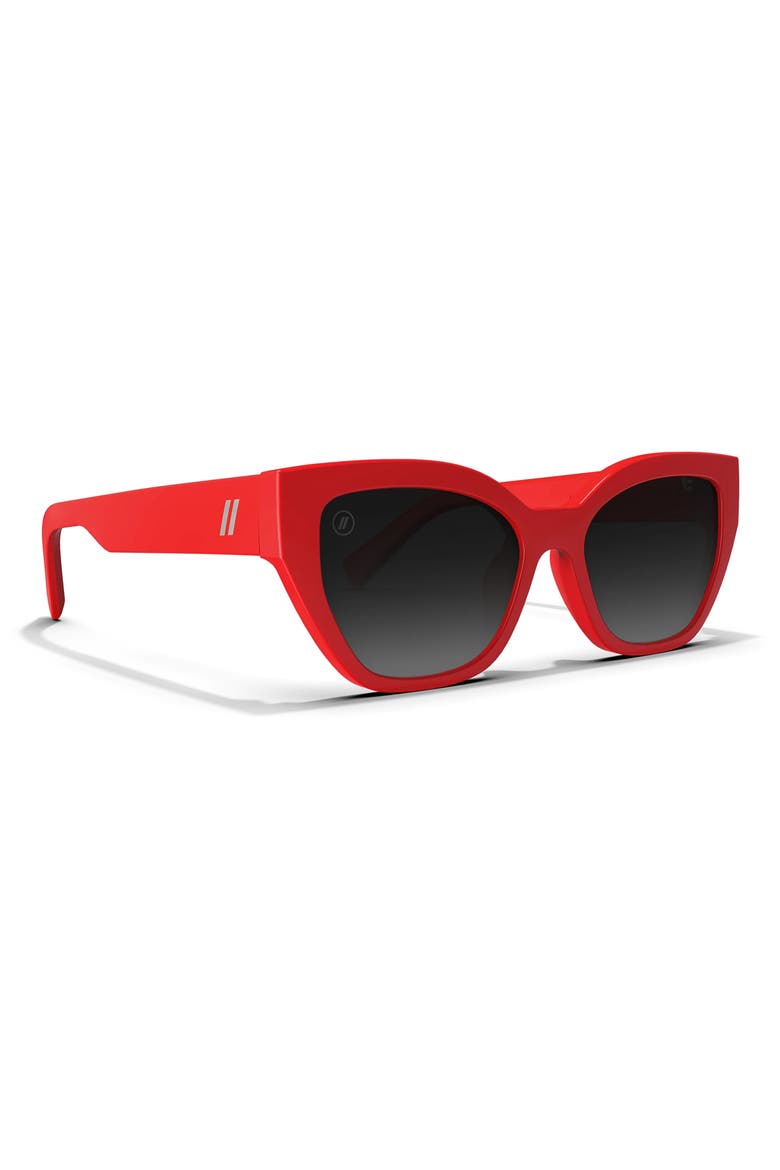 Jade 53mm Polarized Cat Eye Sunglasses, Alternate, color, RETRO RED