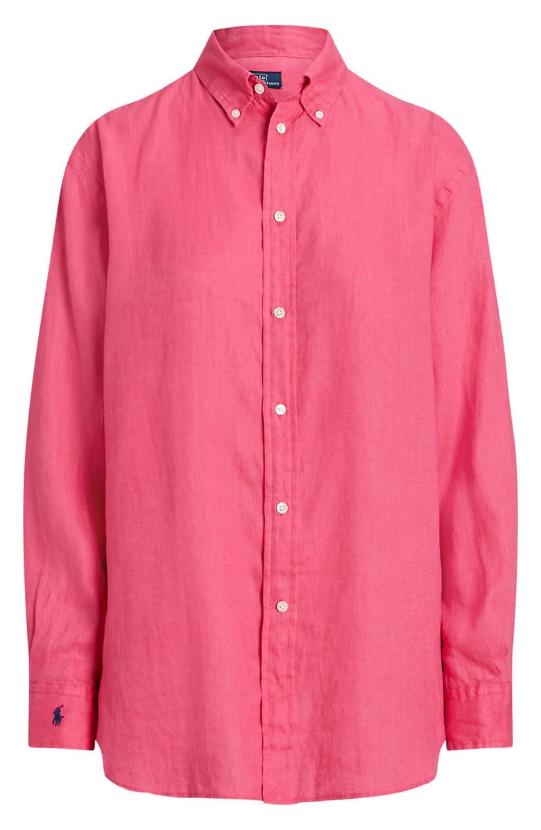 Polo Ralph Lauren Linen Button-Down Shirt, Alternate, color, 