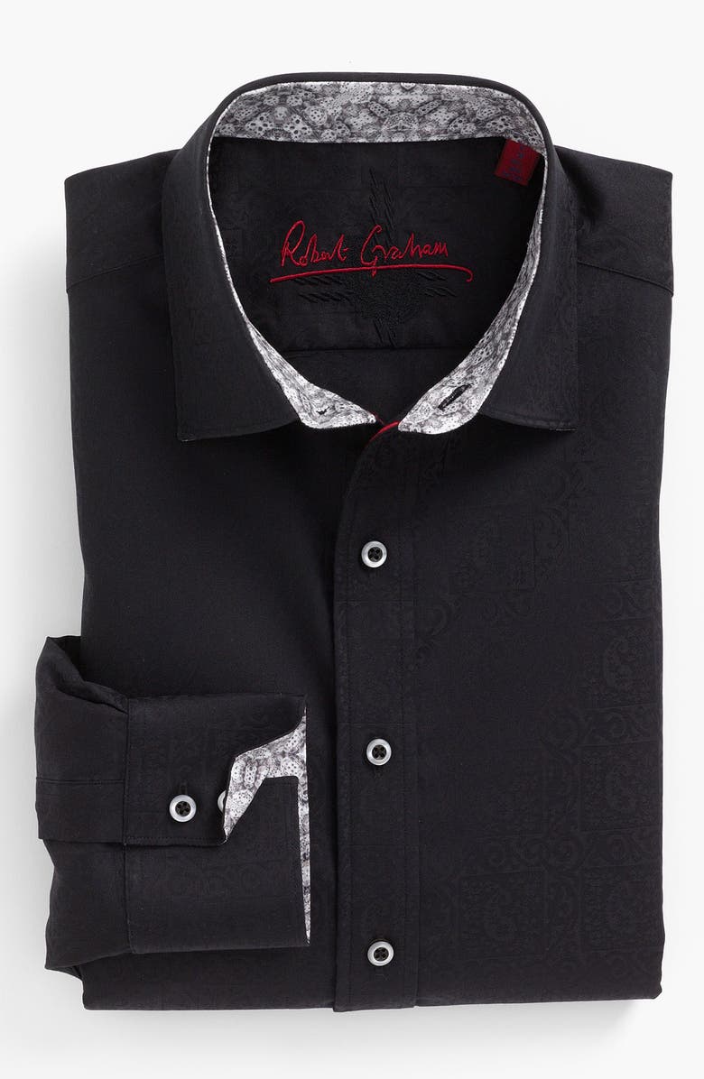 Robert Graham LONG SLEEVE WOVEN WINDSOR SPORTSHIRT, Alternate, color, 