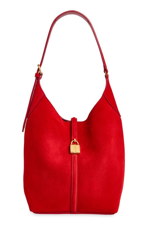 The Siena Suede Bucket Bag