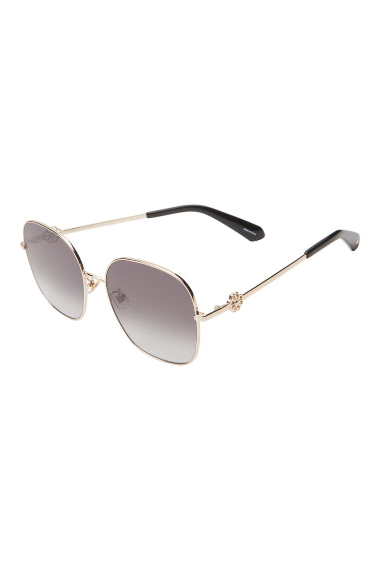 59mm tayla square sunglasses, Alternate, color, GOLD BLACK/ DARK FUSCHIA MS