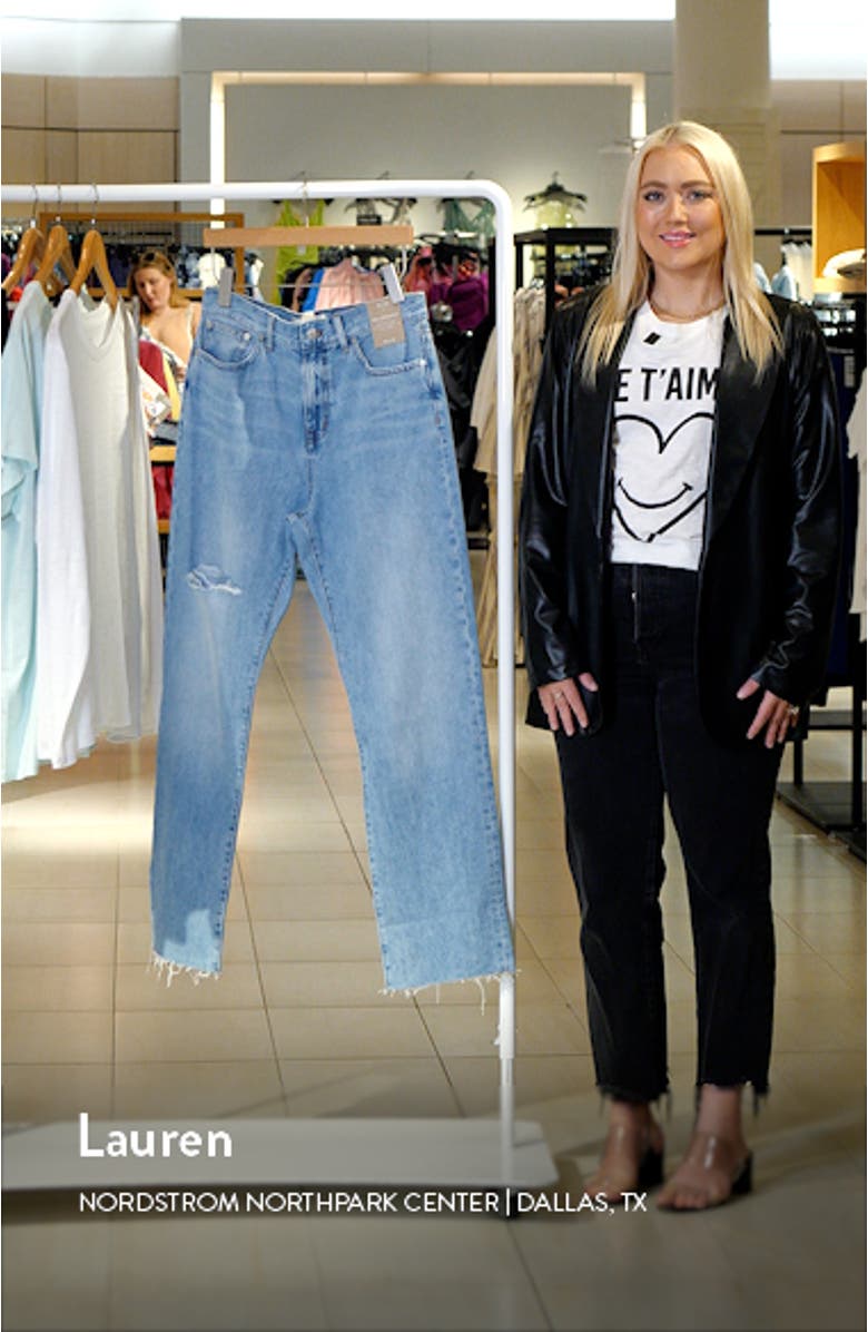 '90s Ripped Straight Leg Jeans, sales video thumbnail