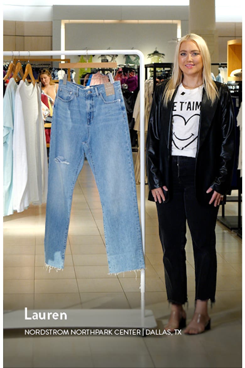 '90s Ripped Straight Leg Jeans video