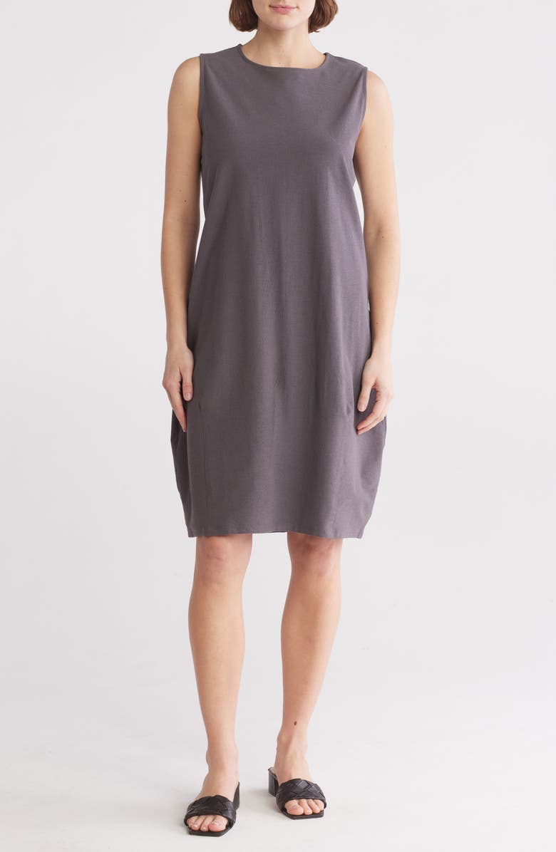 Eileen Fisher Solid Knit Dress, Main, color, Metor