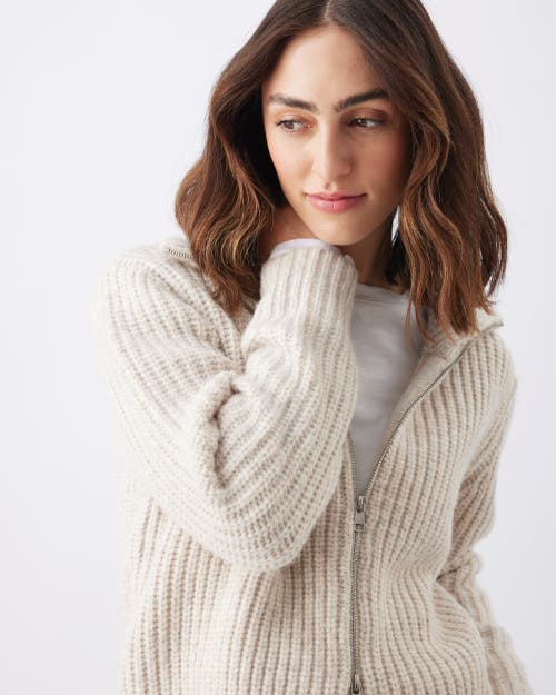 Ripe Maternity Layla Zip Through Knit In Gray