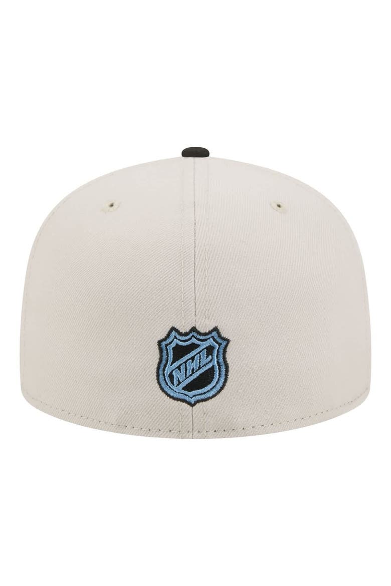 Men's New Era  Tan/Black Utah Mammoth Localized City Icon 59FIFTY Fitted Hat, Alternate, color, Tan