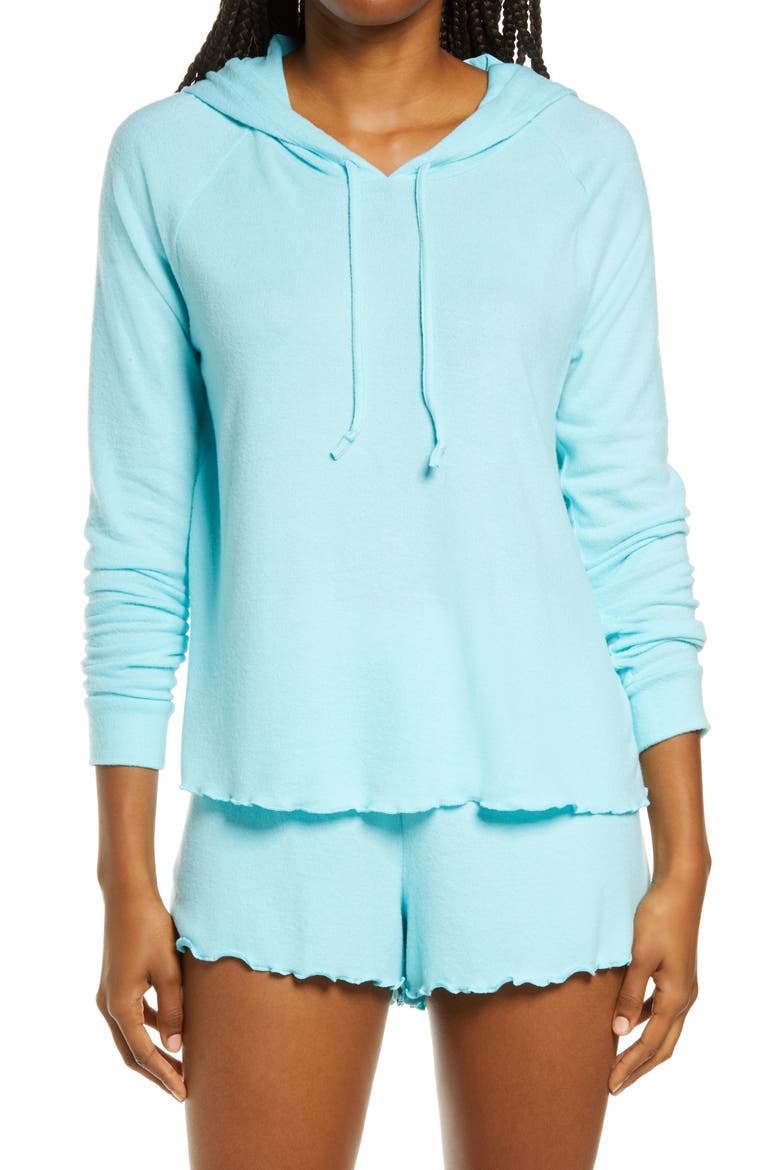 All Tucked In Short Pajamas, Main, color, TEAL ANGEL