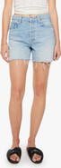 MOTHER The Extra Mile Cutoff Denim Shorts