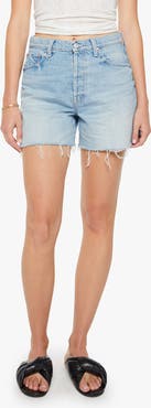MOTHER The Extra Mile Cutoff Denim Shorts